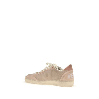 Beige Calf Leather Bos Taurus Low Top Sneakers