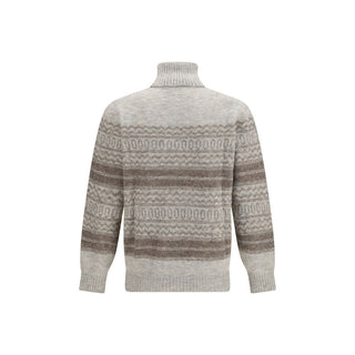 Gray Alpaca Vicugna Pacos Turtleneck
