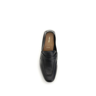 Mocasines slip-on de piel de becerro negra Bos Taurus