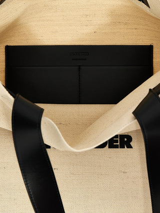 Bicolor Jute Tote Bag