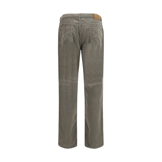 Bicolor Cotton Casual Pants
