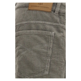 Bicolor Cotton Casual Pants