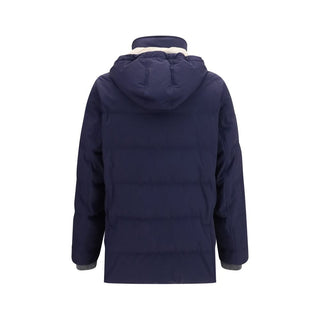 Blue Polyamide Parka