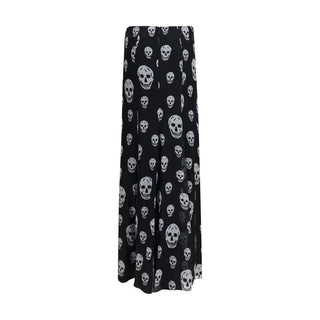 Black Silk Long Skirt