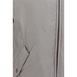 Gray Polyester Shell Jacket