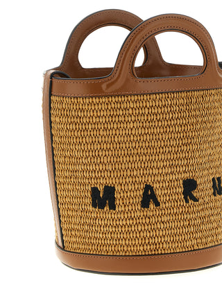 Brown Cotton Handbag