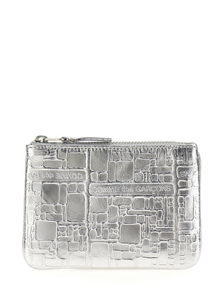 Silver Calfskin Cardholder