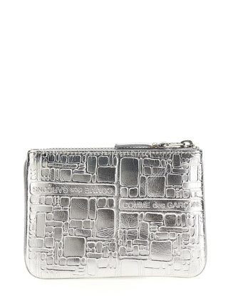 Silver Calfskin Cardholder