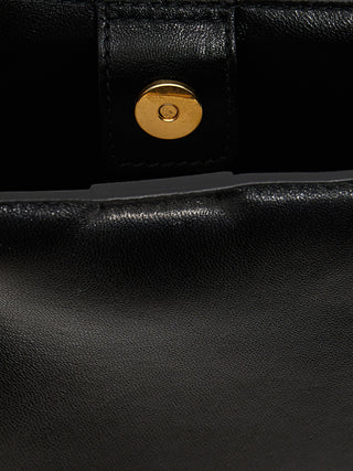 Black Calfskin Crossbody Bag