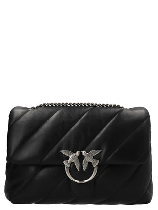 Black Lamb Leather Crossbody Bag