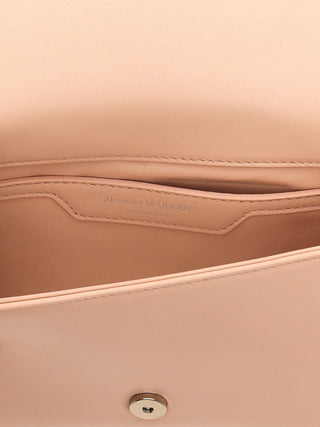 Beige Lamb Leather Crossbody Bag