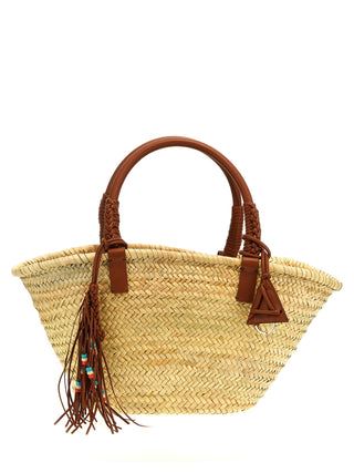 Bolso de mano marrón de marabú