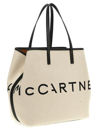 Beige Cotton Tote Bag