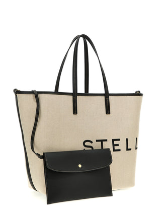Beige Cotton Tote Bag