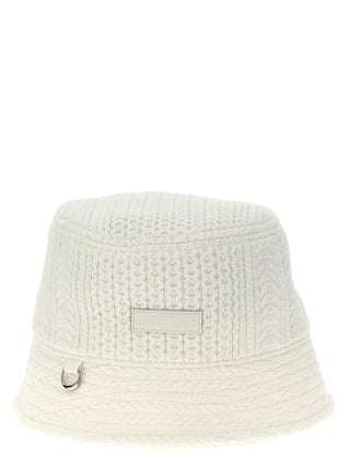 White Viscose Bucket Hat