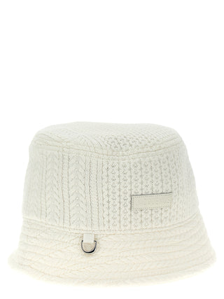 White Viscose Bucket Hat