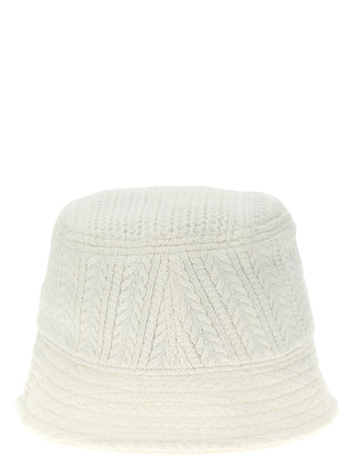 White Viscose Bucket Hat