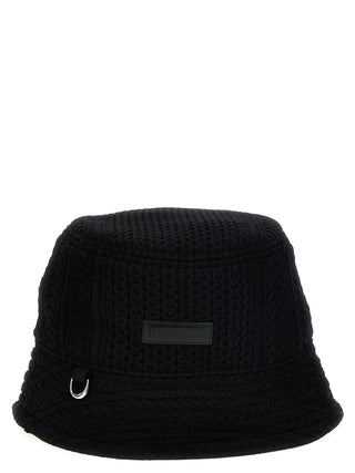 Black Viscose Bucket Hat