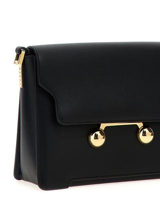 Black Calfskin Shoulder Bag