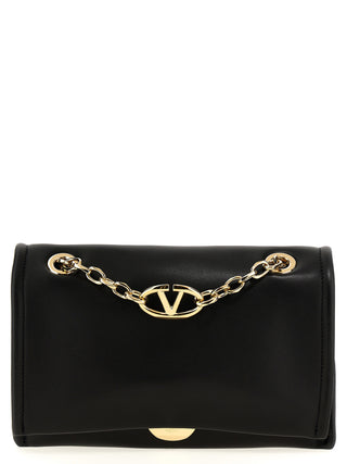 Black Lamb Leather Shoulder Bag