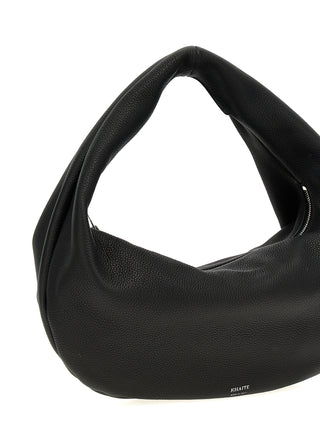 Black Calfskin Shoulder Bag