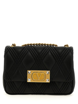 Black Lamb Leather Shoulder Bag