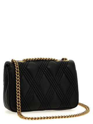 Black Lamb Leather Shoulder Bag