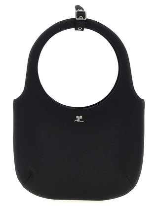 Black Polyester Handbag