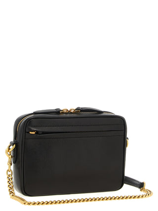 Brown Lamb Leather Crossbody Bag