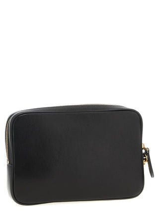 Multicolor Lamb Leather Clutch Bag
