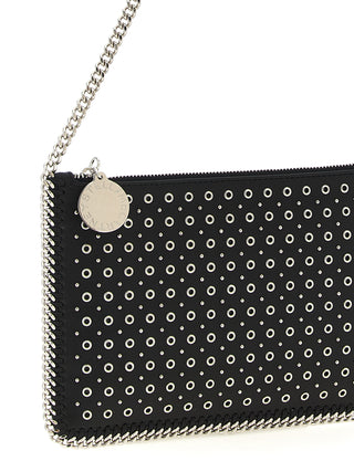 Black Polyester Shoulder Bag