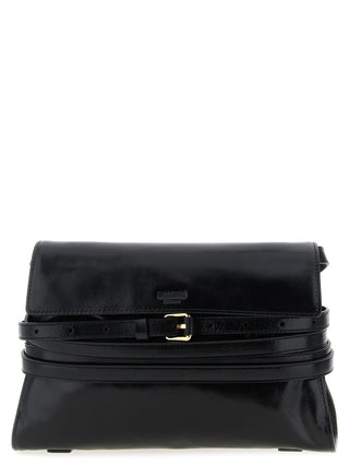Black Leather Crossbody Bag