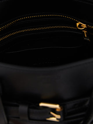 Black Polyester Handbag