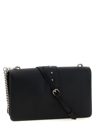 Black Goatskin Crossbody Bag