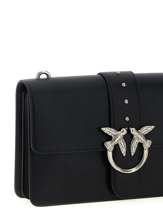 Black Goatskin Crossbody Bag