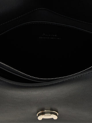 Black Goatskin Crossbody Bag