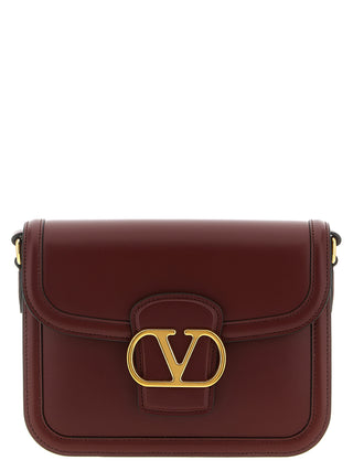 Bordeaux Calfskin Crossbody Bag