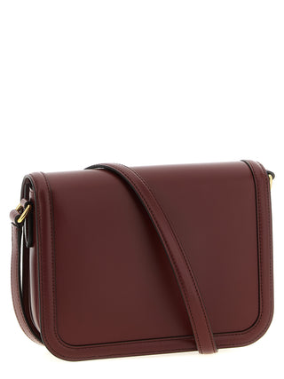 Bordeaux Calfskin Crossbody Bag