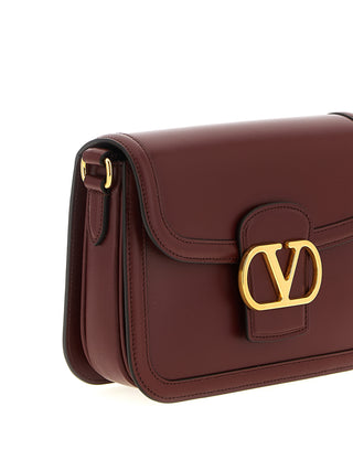Bordeaux Calfskin Crossbody Bag