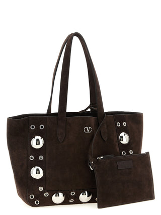 Brown Cowhide Tote Bag
