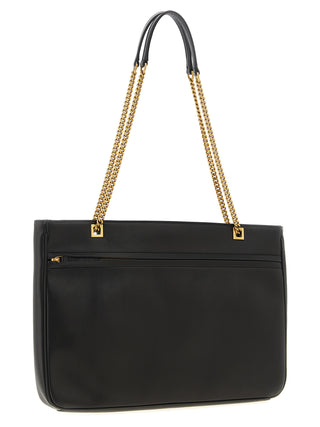 Bolso tote marrón de cuero de cordero