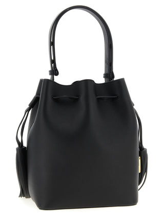 Black Calfskin Shoulder Bag