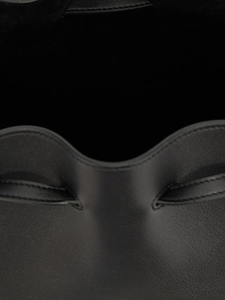 Black Calfskin Shoulder Bag