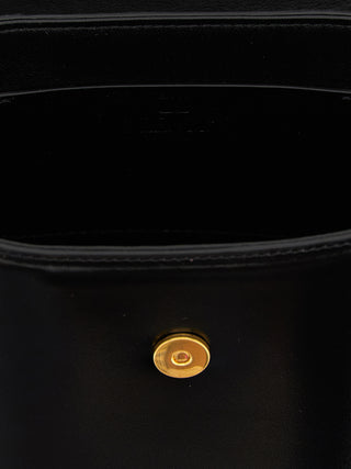 Black Calfskin Crossbody Bag