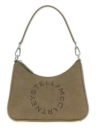 Bolso de hombro gris de poliamida