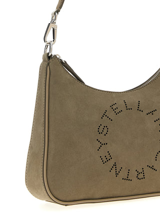 Bolso de hombro gris de poliamida