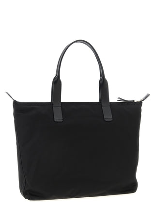 Bolso tote de poliamida negro
