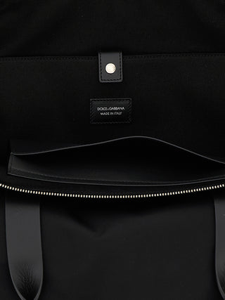 Bolso tote de poliamida negro