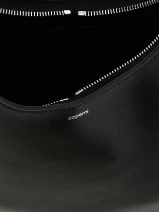 Black Cowhide Shoulder Bag