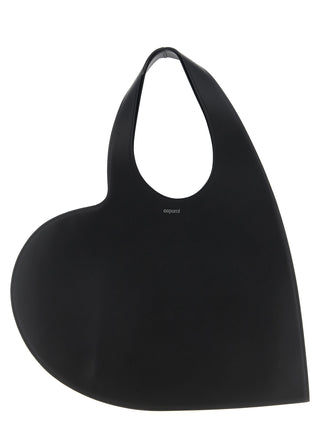Bolso de hombro negro de cuero de vaca